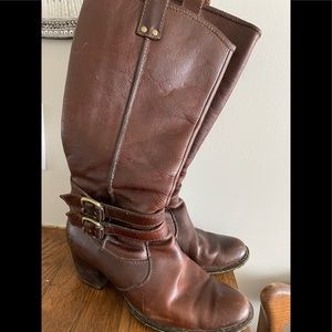 Born brown leather boots